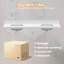 Dessus de meuble-lavabo 72 pouces en quartz blanc avec double lavabo