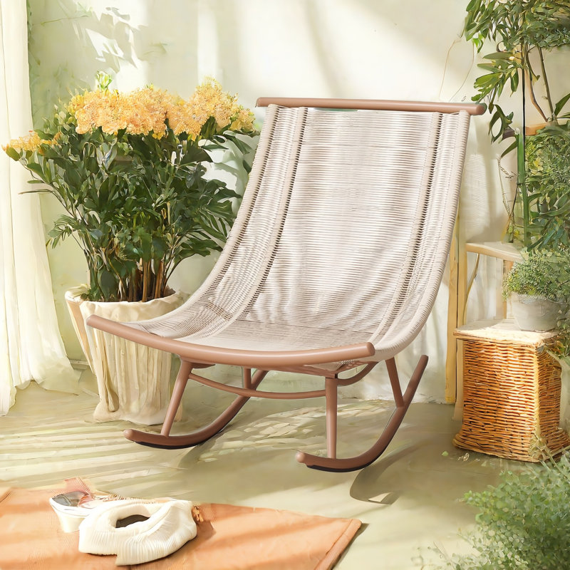 VIBORZ Modern Rattan Rocking Chair | Wayfair