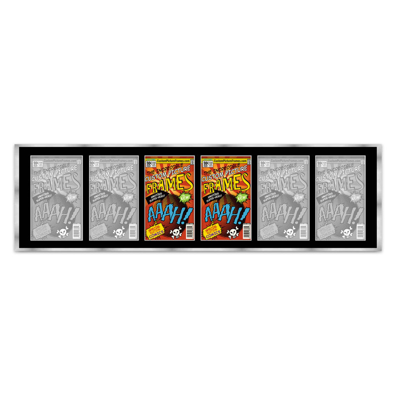 Cadre photo Evalynn, Noir / argent, 7,75 po x 10,5 po