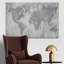Carte du monde V4 - impression sur toile tendue-1948664445