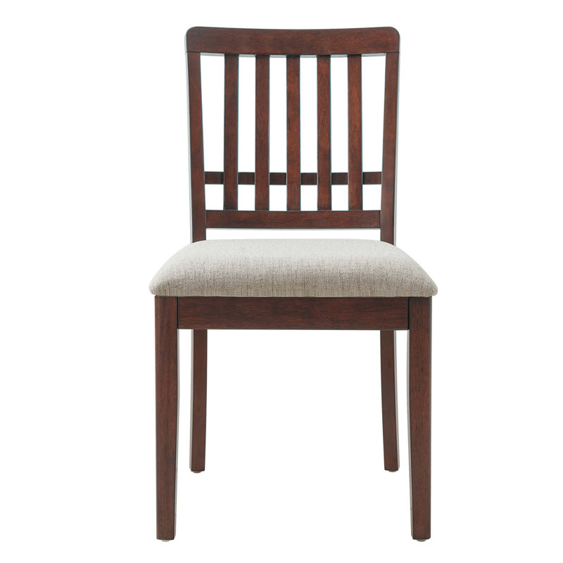 Chaises de salle à manger scandinaves modernes avec dossier incurvé et siège en tissu, Brown, Brown, Brown