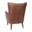 Fauteuil d'appoint à oreilles avec structure et pieds en bois Anniemae-734269744