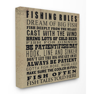 « pêche rules », art textuel
