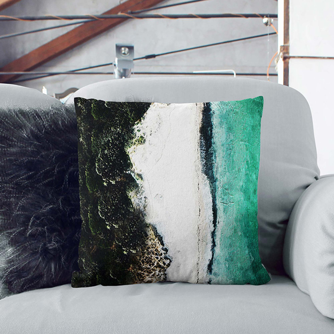 Beach in Tarifa Spain Cushion with Filling