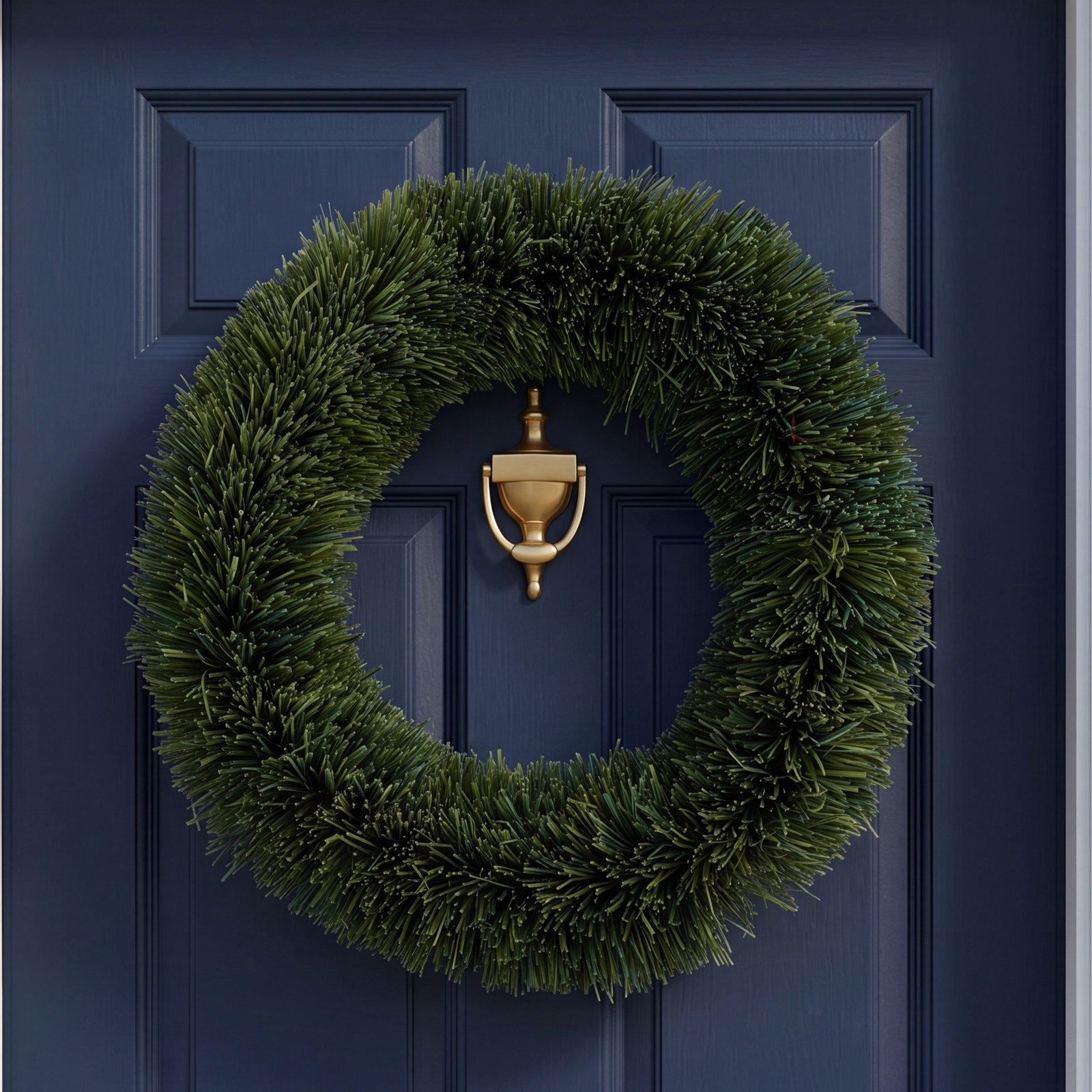 Natural Fibers Wreath, Green, 20.5" H x 20.5" W x 5" D