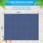 Couverture de sécurité hivernale pour piscine creusée de 16 x 32 pi (dimensions de la couverture : 18 x 34 pi), couverture de piscine en maille bleue robuste à triple couture
