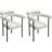 Boucle Upholstered Metal Dining Chair(Set Of 2)-637577419-637577417