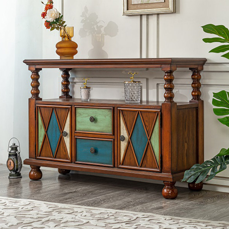Buffet moderne en bois. Buffet 47,24, Brun