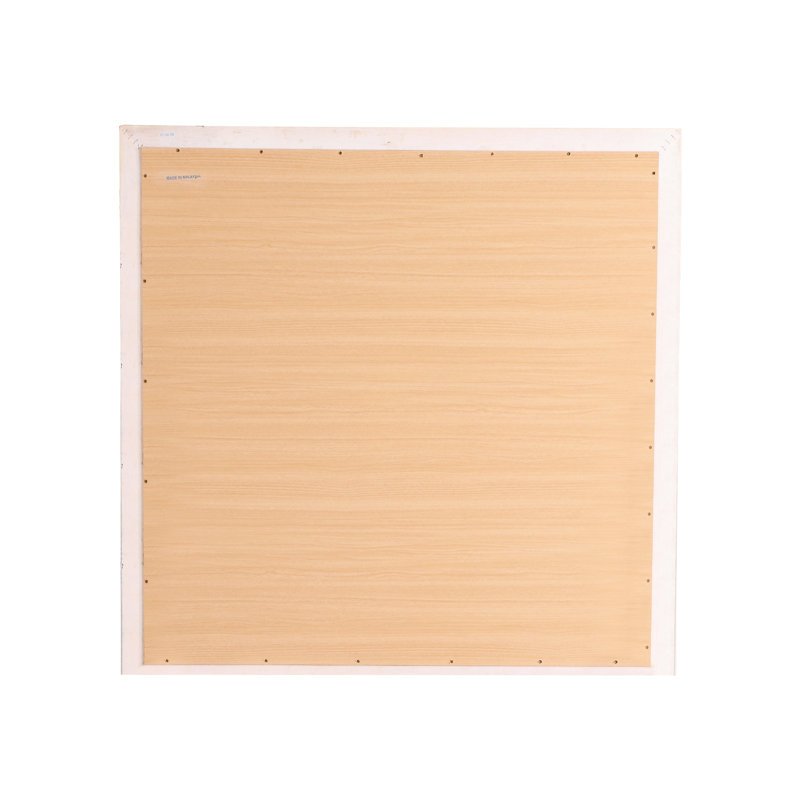 Miroir bas en verre blanc - 41 po x 1 28 lb Cadre en placage de bois peint sans support nécessaire