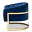 Fauteuil demi-tonneau en velours 29,1 po Fraire