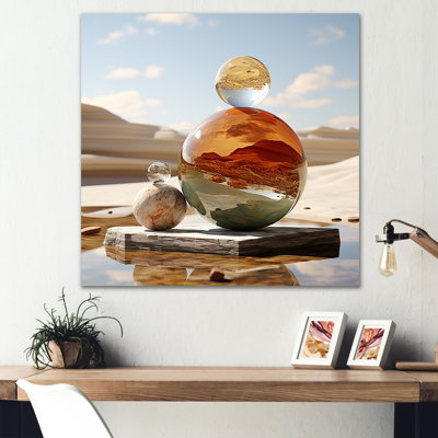 Ametrine Spiritual Stone Balance II, reproduction d'art sur toile
