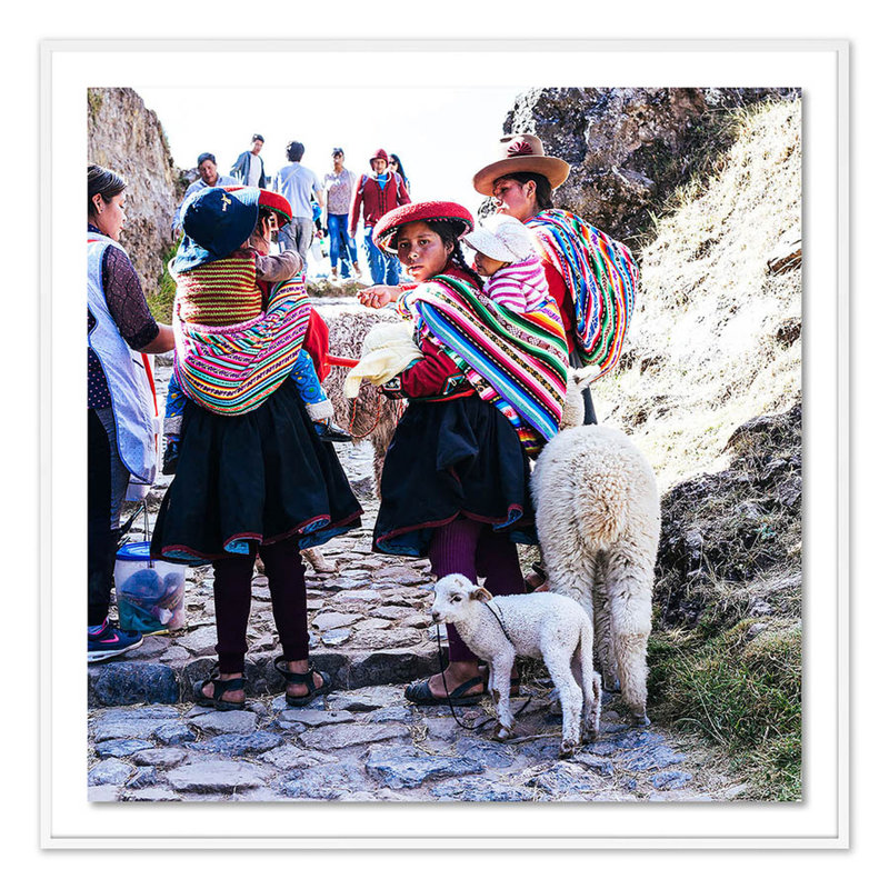 Cusco, Peru Print by Erica Singleton, White, 24" H x 24" W x 1.5" D