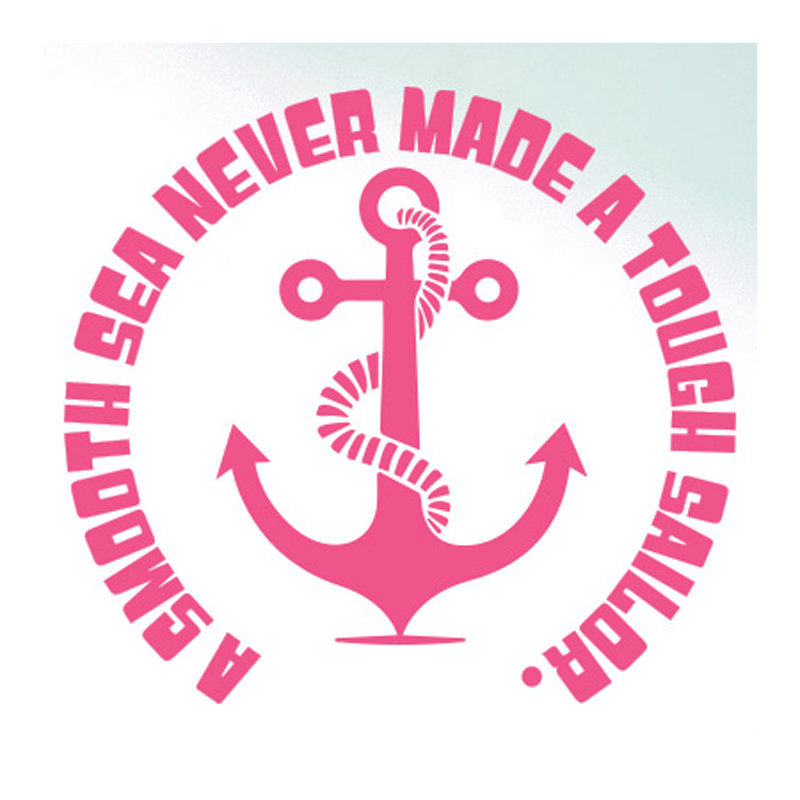 Nautical & Beach Wall Decal, Pink