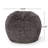 Vida 3 Foot Rounded Faux Fur Bean Bag