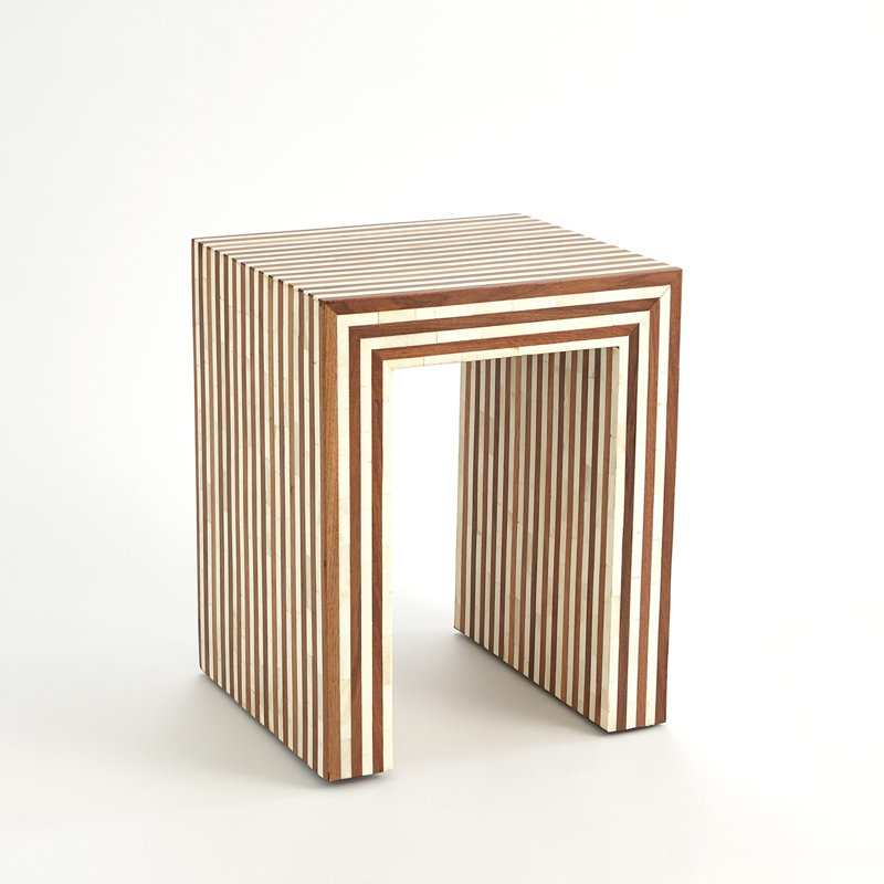 Table de bout gigogne Sienna - noyer / os-Sm