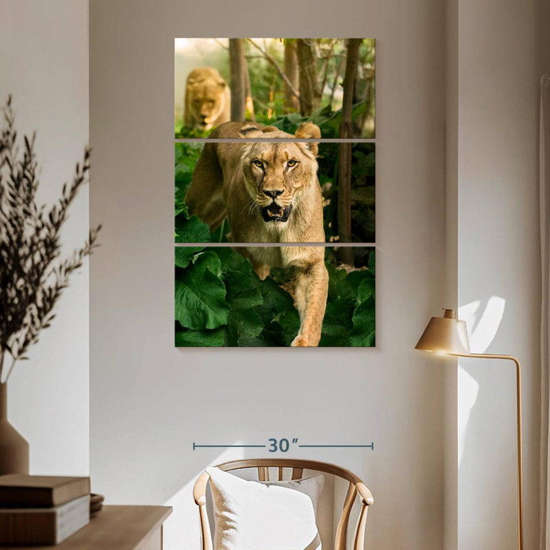 Lionne de chasse Brampt, H 65 po x l 42 po