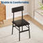 Ensemble de table de salle à manger 5 pièces pour 4 avec 4 chaises rembourrées, ensemble de cuisine peu encombrant-440270229