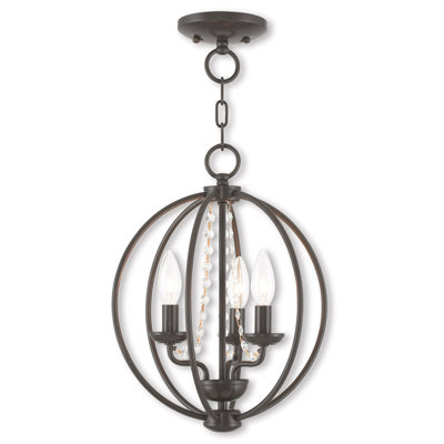 Lustre sphérique à 3 lumières Finnis