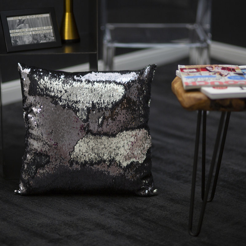 Casey Square Cushion, Silver