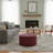 Fully Assembled 27" Fine Woven Micro-Texture Faux Leather Storage Ottoman-1405022906