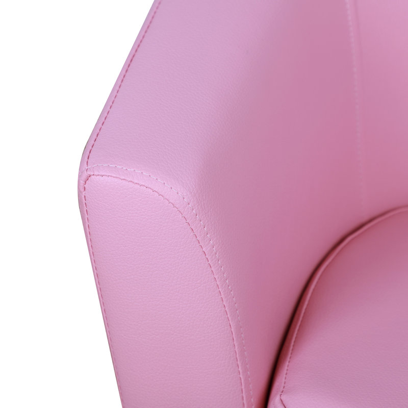 Charents Children's Armchairs Kids Chair Footstool 2-in-1 Girls Pink