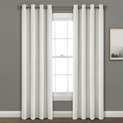 Faux Linen Absolute Grommet Blackout Curtain