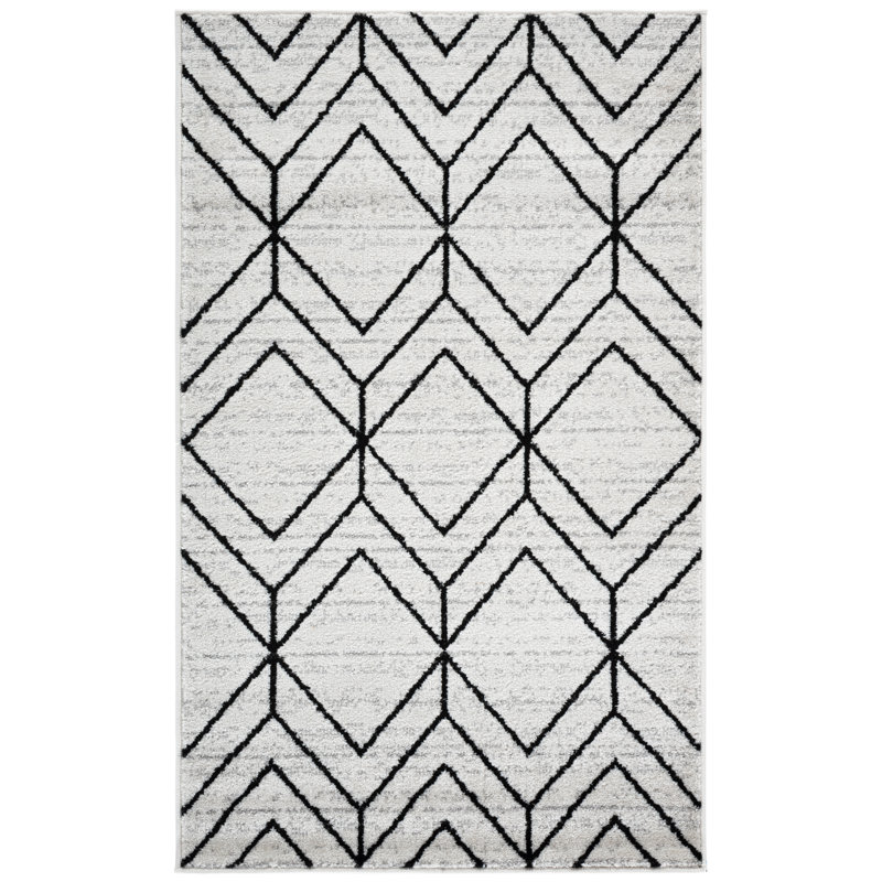 Tapis géométrique Marrufo Performance, Rectangle 3 pi x 5 pi