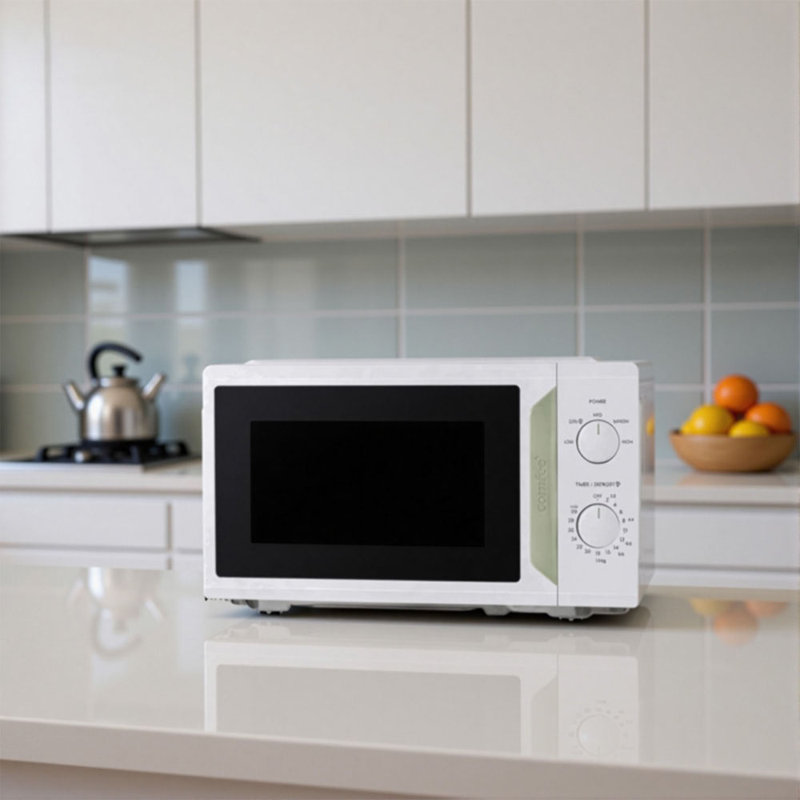 Living And Home 43.4cm 19m³ L 700W - Watt Countertop Microwave, white