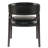 LUMERA Collection Single Mid-Century Modern Dining Chairs, Upholstered Faux Leather, Solid Wood Frame, Comfortable Kitchen & Dining Room Seating Black-100888083