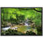 Rivière à travers la forêt verte sur toile-93629366-93629367