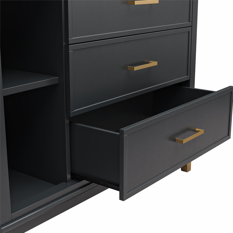 Tolland Secretary Desk, Black