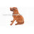 Handcrafted Loyal Dog Wood Sculpture