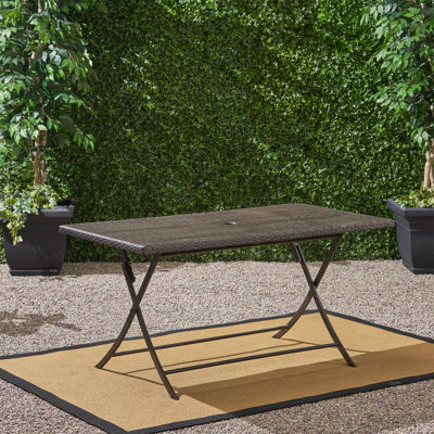 Table de salle à manger d'extérieur pliable