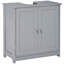 Armoire de salle de bain sous évier Kleankin avec découpe en U et tablette réglable pour un rangement efficace-117801150