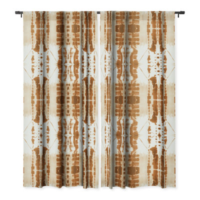 Jacqueline Maldonado Paradigm Rust 1pc Blackout Window Curtain Panel