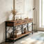 Table d'appoint longue avec tiroirs de rangement