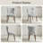 18.3'' Seat Height Modern Upholstered Wingback Dining Chair with Solid Wood Legs-193848379