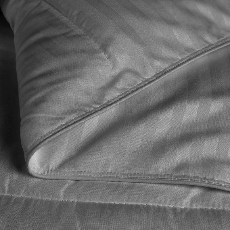 Silver Striped Down Alternative Full/Queen Comforter
