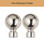 Extendable Plain Metal Curtain Pole And Hardware Set with Finials-1573254065-1573254067
