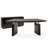 Bali Black Veneer Curved Executive Desk-948375575
