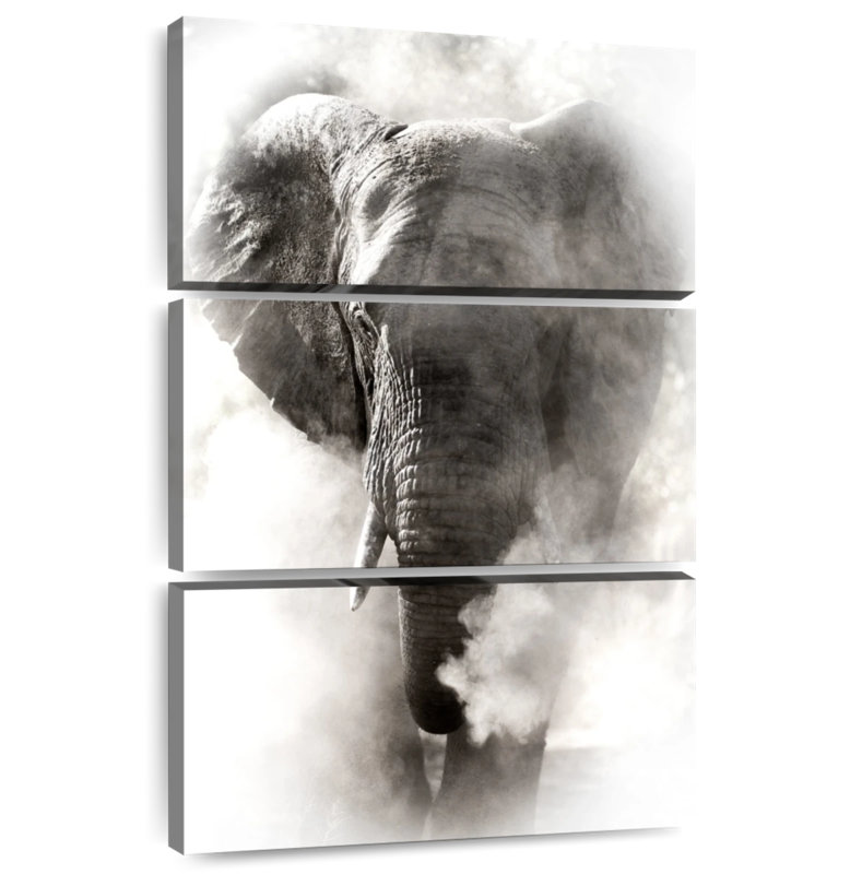 Brampt Dusty African Elephant, 32" H x 20" W