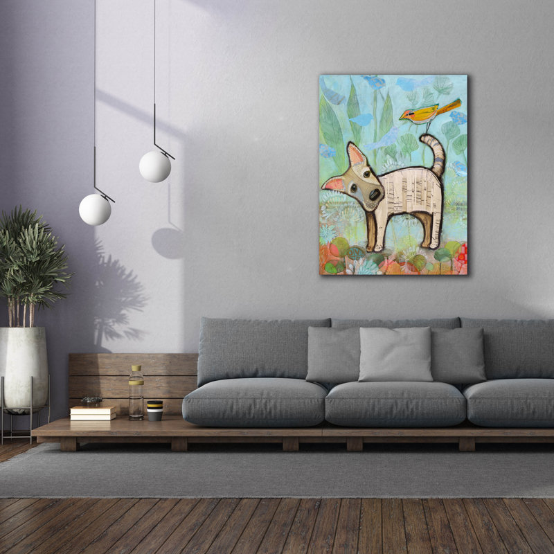 «Milk and Cookie» par Judy Verhoeven, art mural sur toile, H 54 po x l 40 po x P 1,5 po
