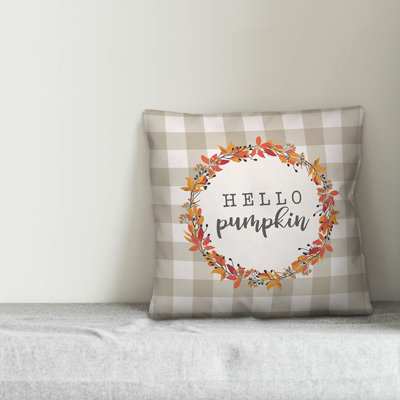  Hello Pumpkin Throw Pillow