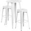 Ensemble de tables de bar rondes en métal pour l'intérieur et l'extérieur Gyala-96103403-96104968