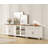 Scarlett Large TV Stand For 100 Inch TV, TV Console Table For 85 90 95 Inch TV, Entertainment Center With Ample Storage Cabinet For Living Room, Kitchen Sideboard Buffet Cabinet For Dining Room, White