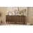 Alvayero Solid Wood Fluted Buffet Cabinet with 4 Doors, Walnut Finish-257460708