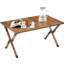 Table de cour légère - pliante en aluminium, brun, H 18,5 po pour le jardin 1 pique-nique portable en charge brune de 120 lb, imperméable