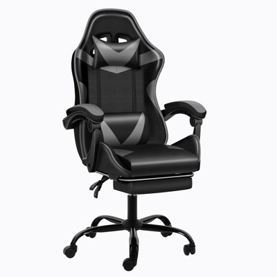 Adjustable Gaming Office Chair: Recliner, High Back, Swivel, Height Adjustable -  Ivy Bronx, 830500F62FAA43A68ABE6D16EF463139