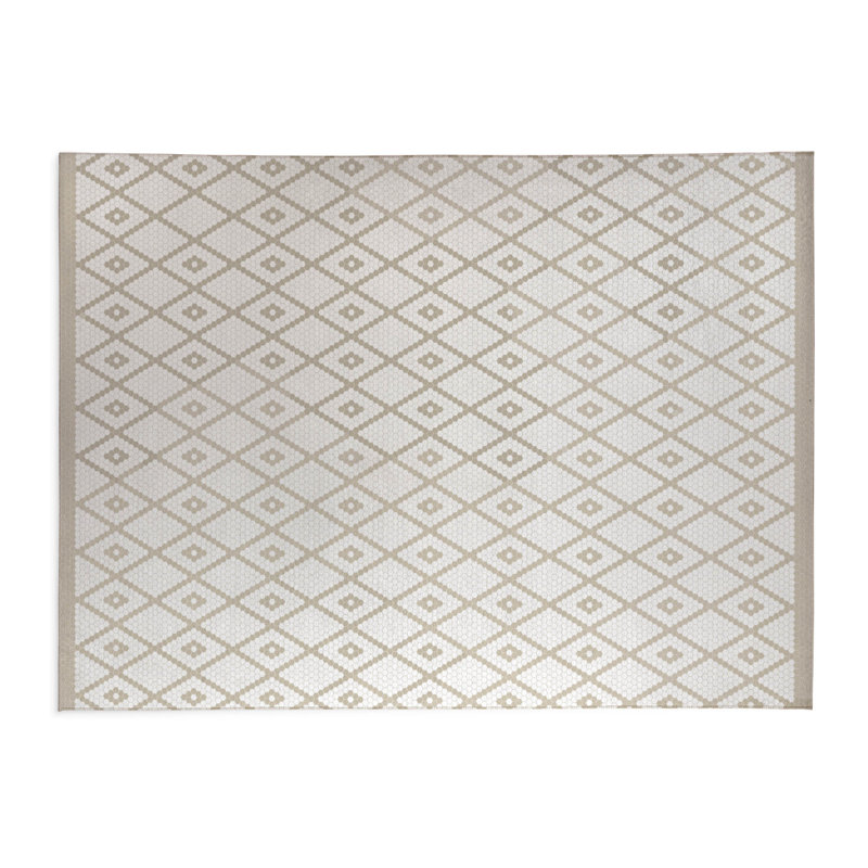 Tapis de bureau Penny Tile, Ivoire ivoire, L 5 pi x L 3 pi