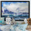 Vague et goélands - Peinture sur toile-545227218-545227221